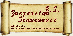Zvezdoslav Stamenović vizit kartica